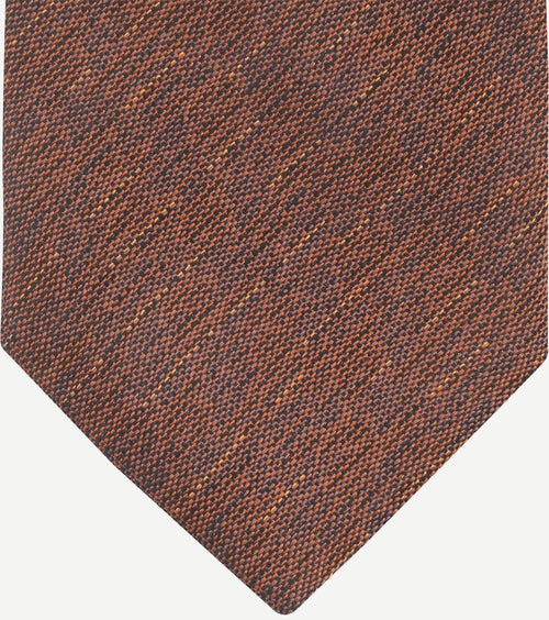 Suitable zijde stropdas bruin