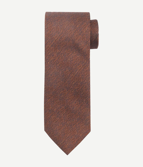 Suitable zijde stropdas bruin