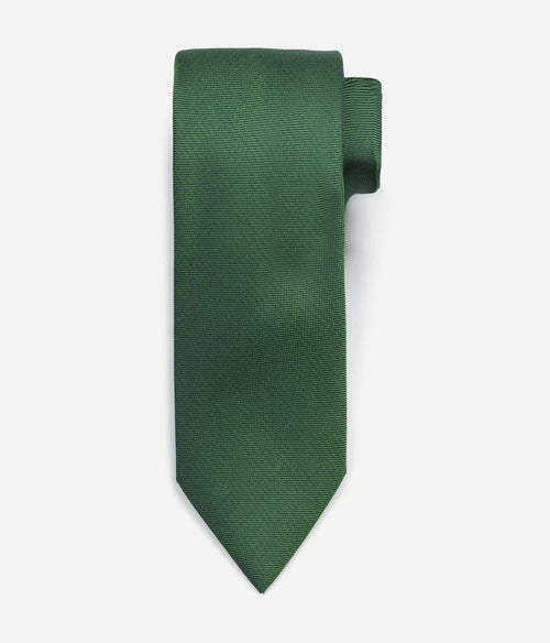 Zijde stropdas groen