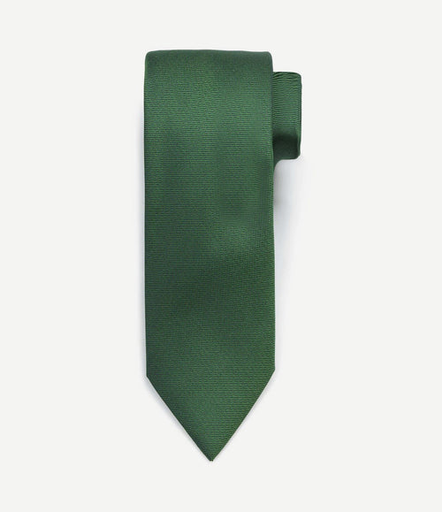 Zijde stropdas groen