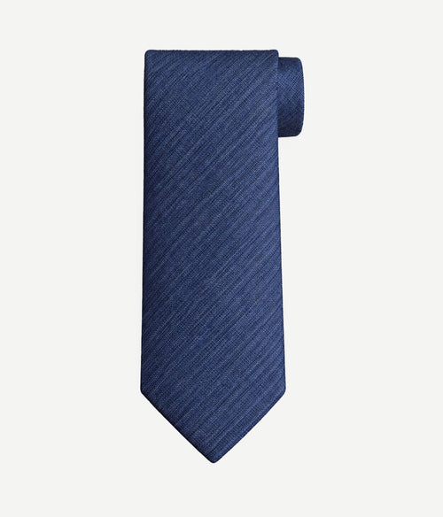 Zijde stropdas two toned donkerblauw