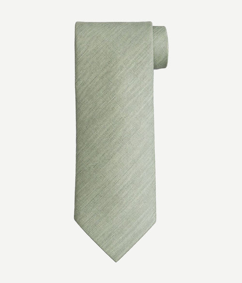 Zijde stropdas two toned groen