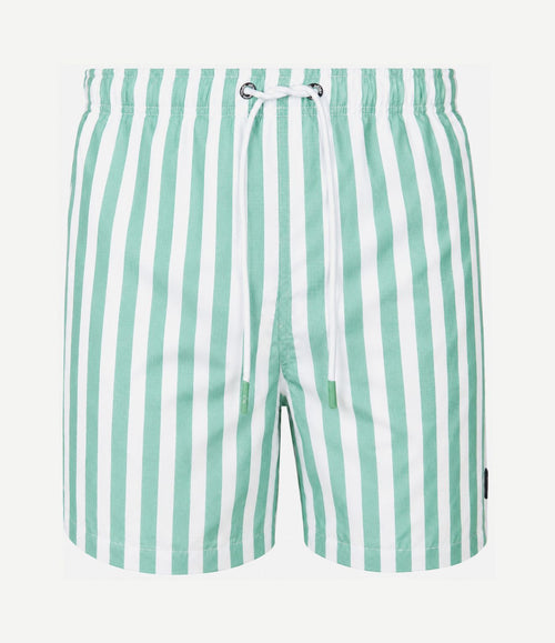 Zwembroek big stripe groen