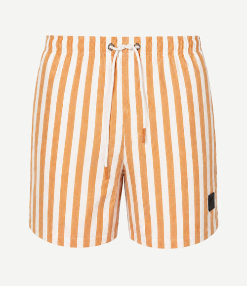 Zwembroek big stripe oranje