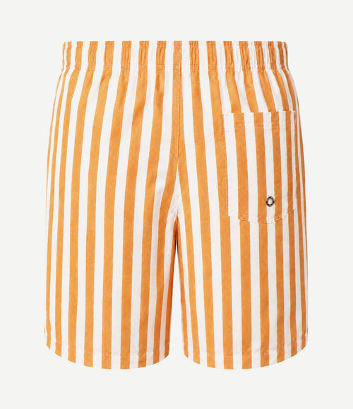 Zwembroek big stripe oranje