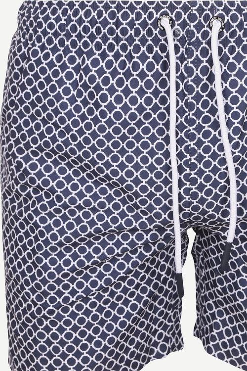 Suitable zwembroek circle chain donkerblauw | Regular-fit