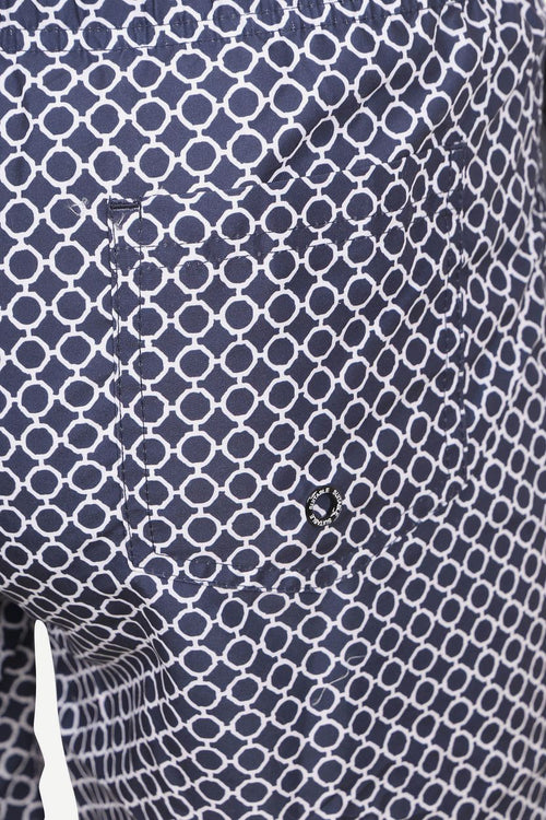 Zwembroek circle chain donkerblauw
