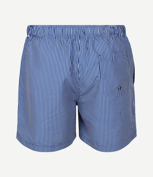 Zwembroek pin stripe donkerblauw