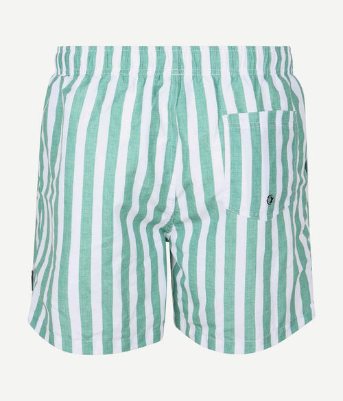 Zwembroek big stripe groen
