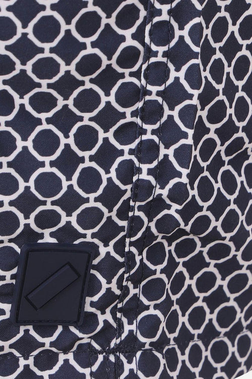 Zwembroek circle chain donkerblauw