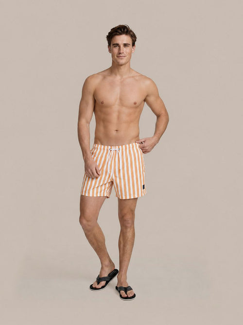 Zwembroek big stripe oranje