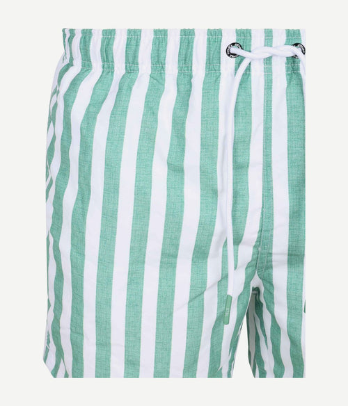 Zwembroek big stripe groen