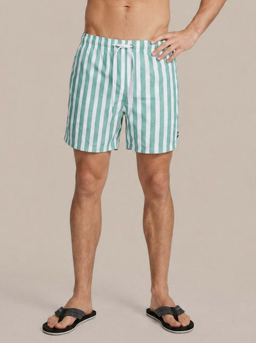 Zwembroek big stripe groen