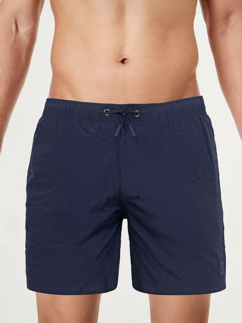 Zwembroek plain donkerblauw