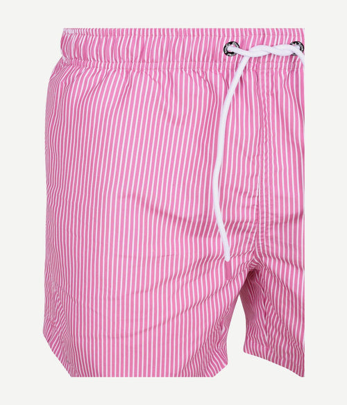Zwembroek pin stripe fuchsia