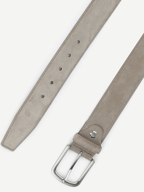 Riem suède leer taupe
