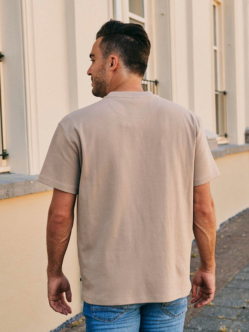 Rink t-shirt heavy jersey taupe