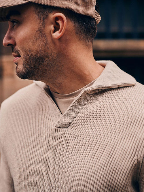 Suitable trui riva knit ecru | Regular-fit
