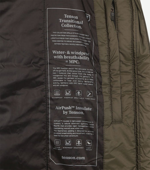 Transition jacket donkergroen