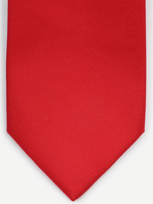 Zijde stropdas rood