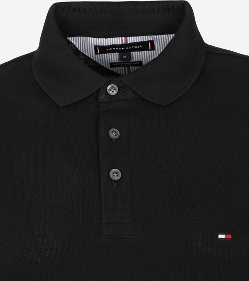Tommy Hilfiger 1985 poloshirt zwart | Slim-fit