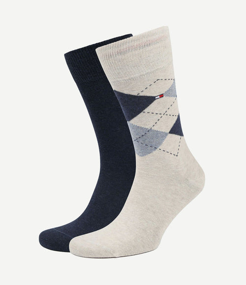 (2-pack) sokken beige melange