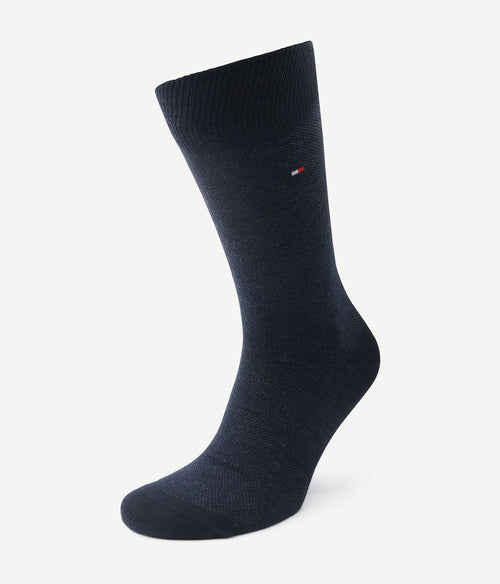 Tommy Hilfiger (2-pack) sokken birdseye blauw 001