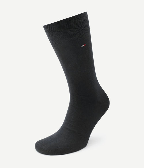 Tommy Hilfiger (2-pack) sokken birdseye zwart