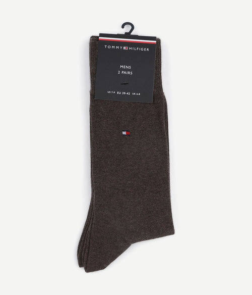Tommy Hilfiger (2-pack) sokken bruin