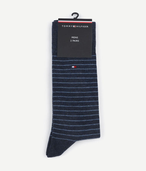 Tommy Hilfiger (2-pack) sokken donkerblauw
