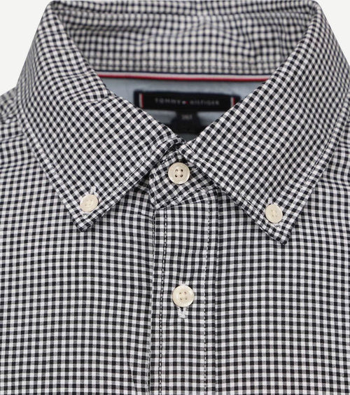 Tommy Hilfiger big and tall overhemd ruit blauw