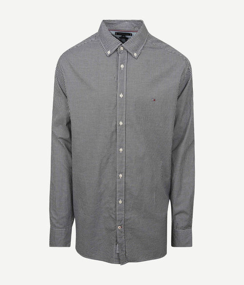 Tommy Hilfiger big and tall overhemd ruit blauw