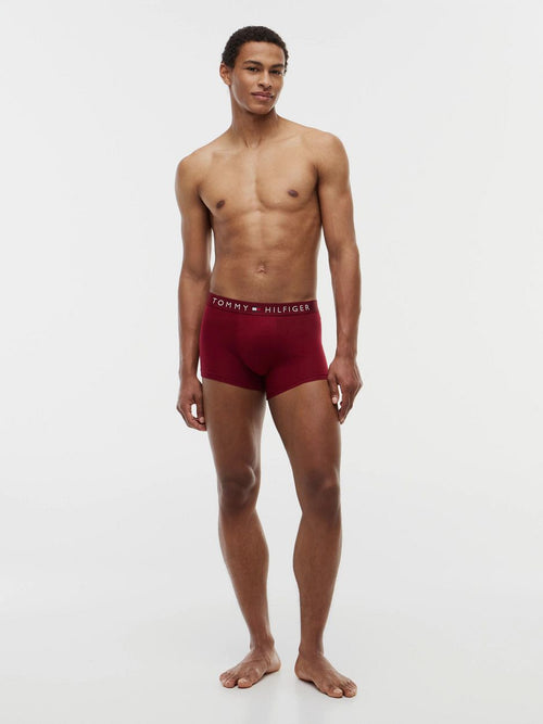 Boxer trunk (3-pack) donkerblauw/white/red