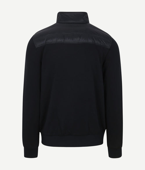 Tommy Hilfiger cardigan mix media jas donkerblauw | Regular-fit