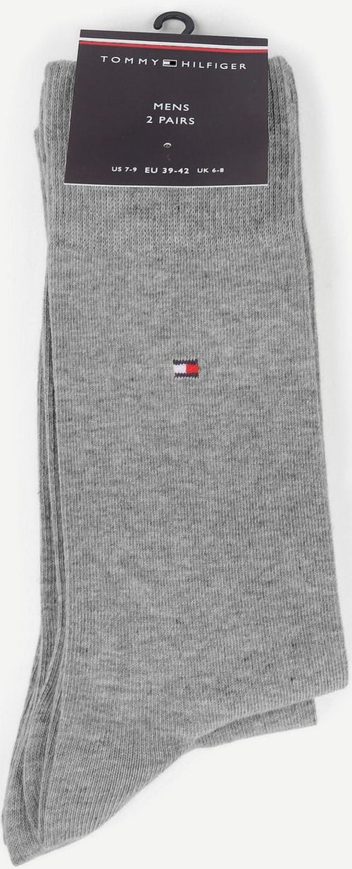 Tommy Hilfiger classic (2-pack) sokken grijs