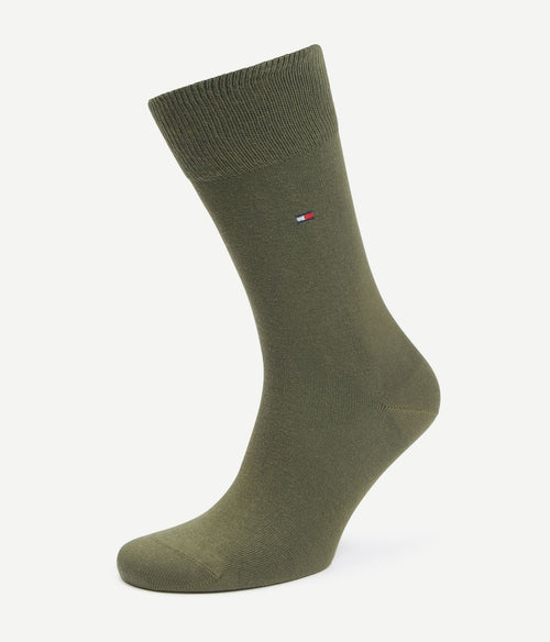 Tommy Hilfiger classic (2-pack) sokken groen zwart