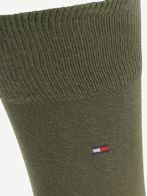 Tommy Hilfiger classic (2-pack) sokken groen zwart