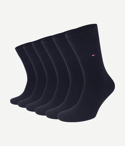 Classic (6-pack) sokken donkerblauw