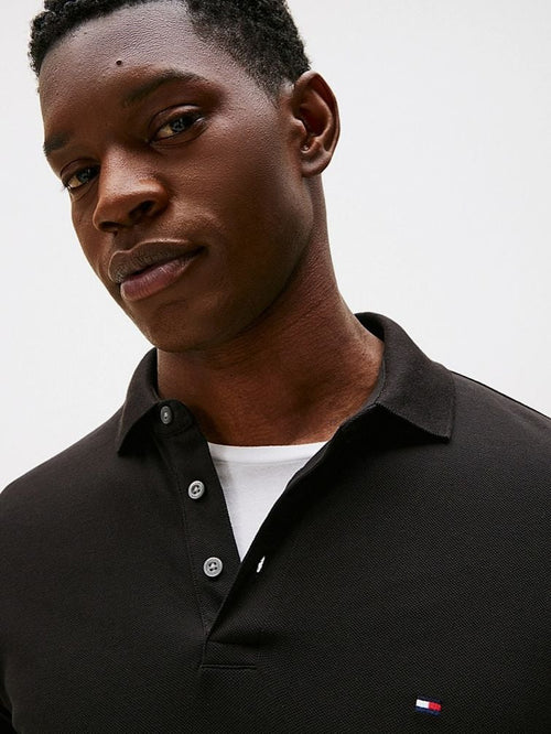 Tommy Hilfiger core 1985 poloshirt zwart | Regular-fit