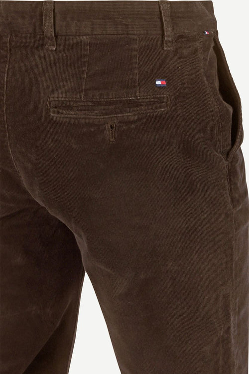Tommy Hilfiger denton broek corduroy bruin | Regular-fit