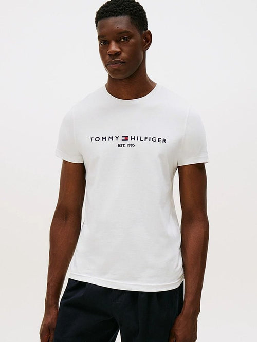 Tommy Hilfiger logo t-shirt wit