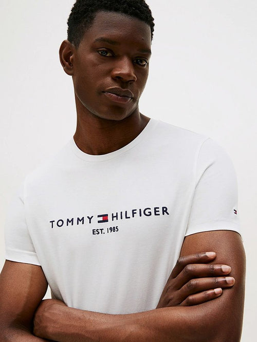Tommy Hilfiger logo t-shirt wit