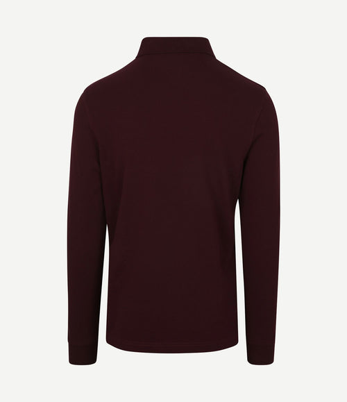 Longsleeve polo bordeaux