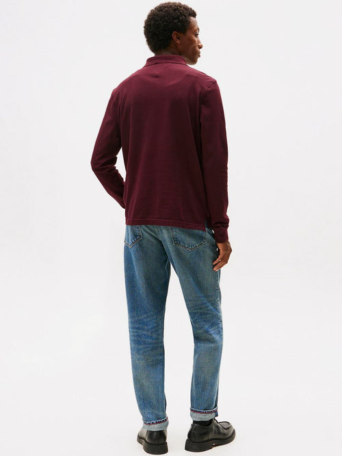 Longsleeve polo bordeaux