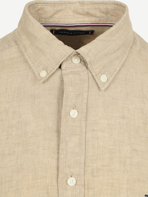 Overhemd linnen beige