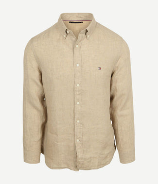 Overhemd linnen beige