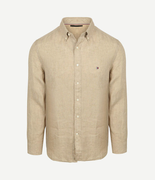 Overhemd linnen beige