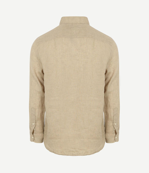 Overhemd linnen beige