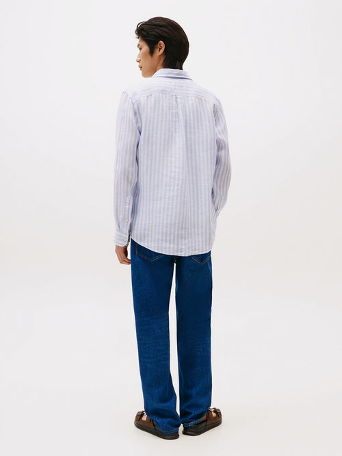 Overhemd linnen licht blauw