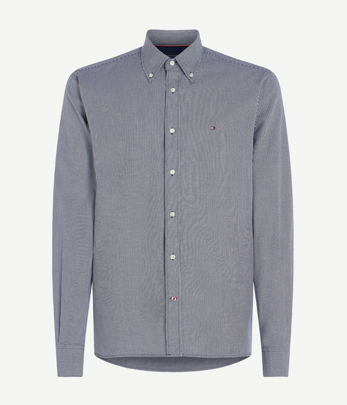 Tommy Hilfiger overhemd ruiten donkerblauw | Regular-fit